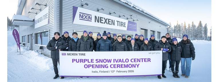 Nexen Tire Purple Snow Ivalo Center winter tire testing track in Ivalo Finland
