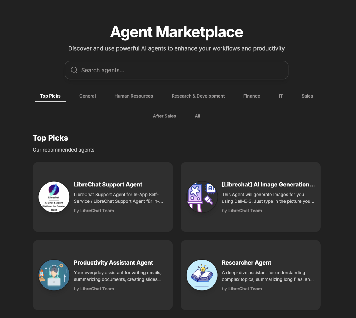 Daimler Truck AI platform LibreChat enterprise automation dashboard