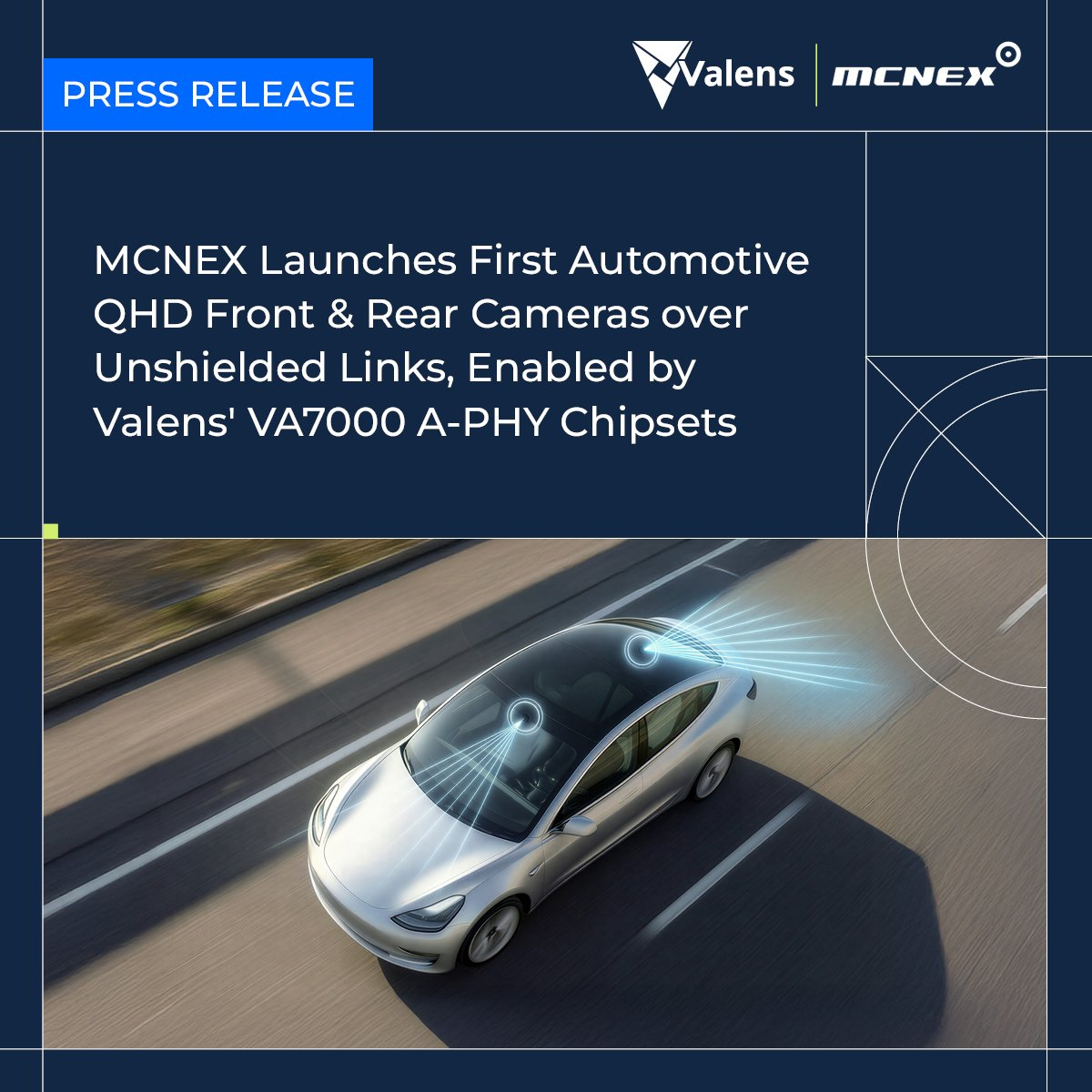 MCNEX and Valens Semiconductor Launch QHD Automotive Cameras with VA7000 A-PHY