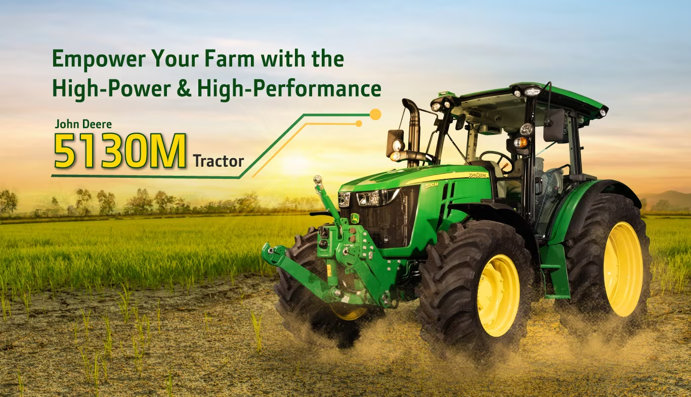 Deere & Company 5130M tractor showcased at India Power & Technology Show
