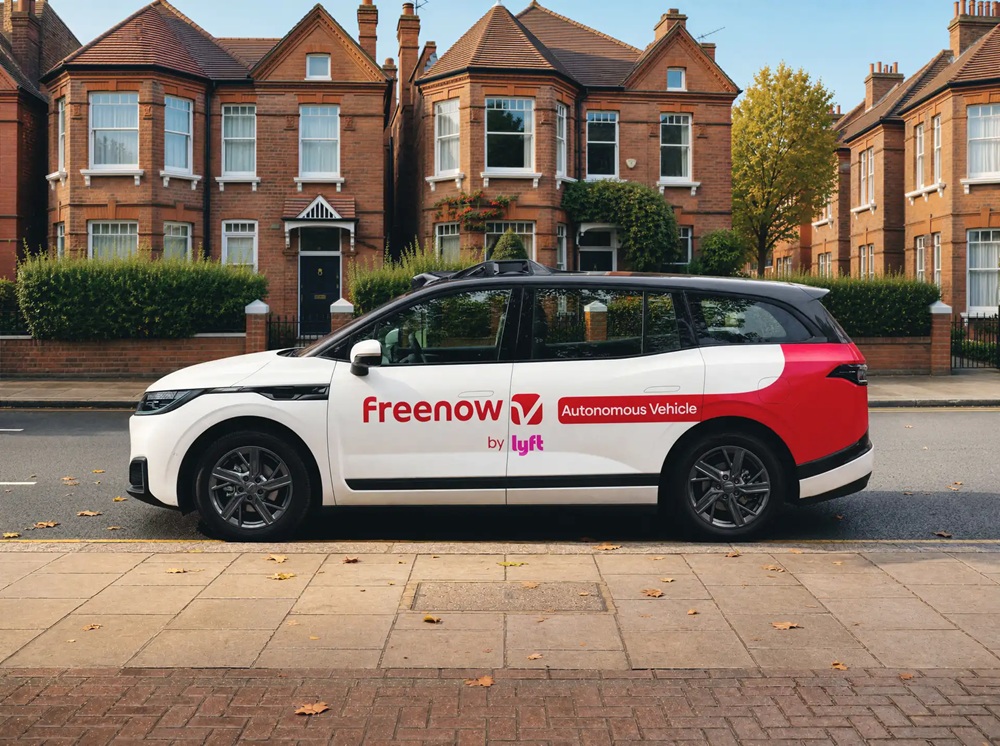 Freenow Lyft Baidu Apollo Go autonomous vehicles begin London testing