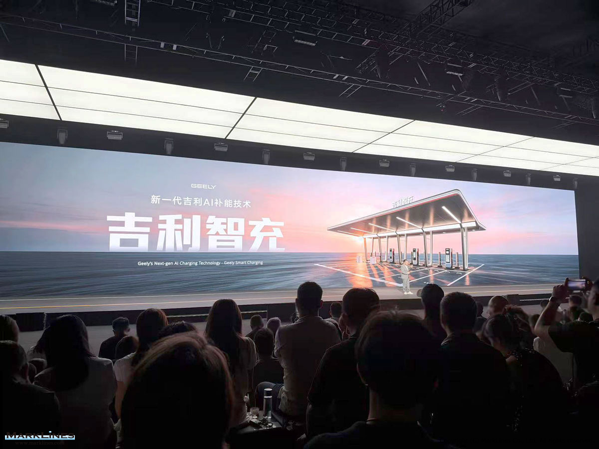 Geely Smart Charging Reaches 2,250kW Peak Charging Power