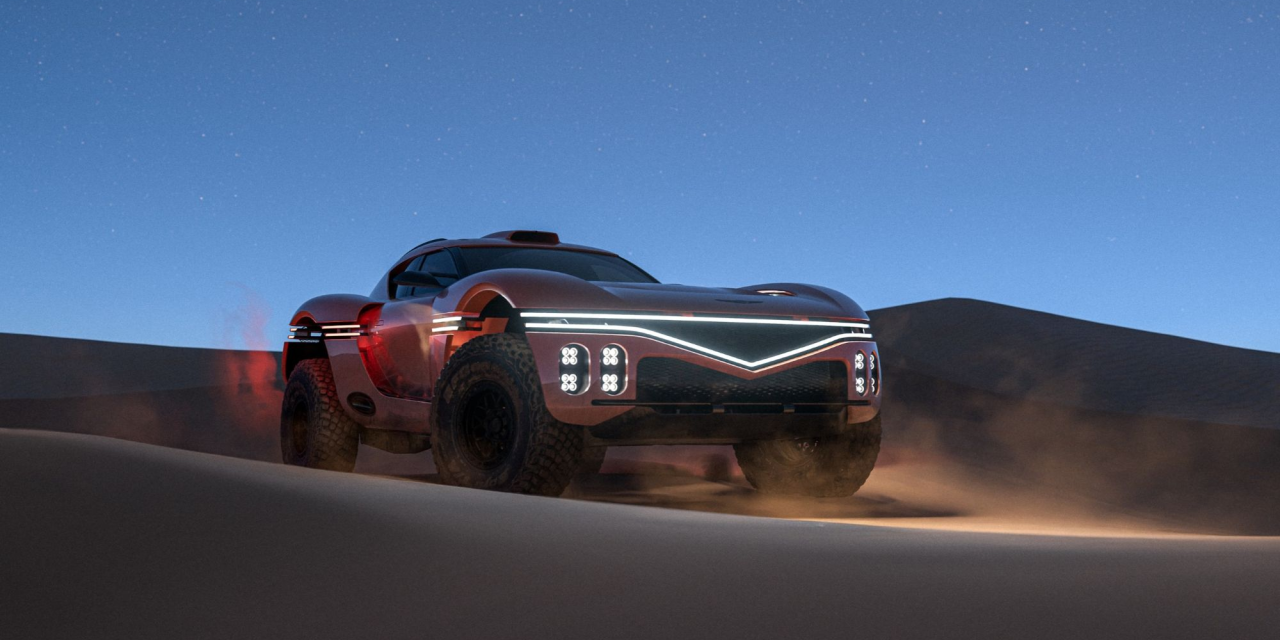 Genesis X Skorpio Concept off-road SUV with wide fenders and beadlock wheels