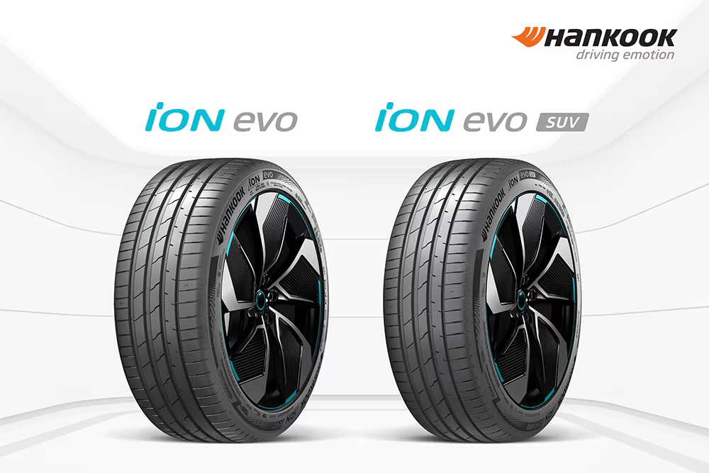 Hankook Tire iON evo Ford Mustang Mach-E tires installed on electric SUV