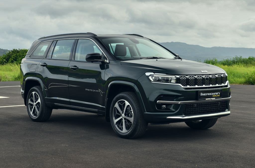 MY26 Jeep Meridian SUV with sliding second-row seats in India