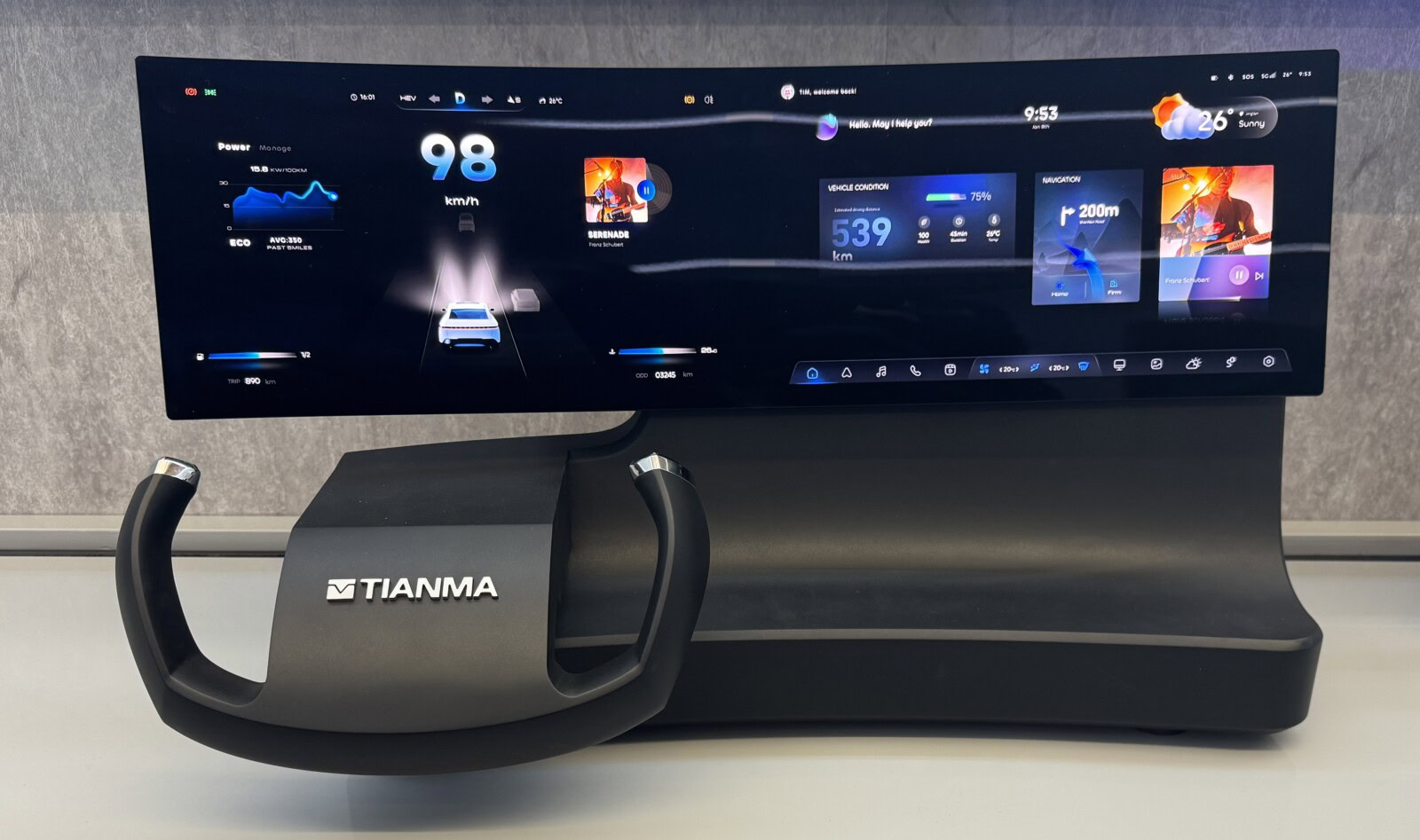 Tianma Corning In-Vehicle Display Technology Debuts at CES 2026