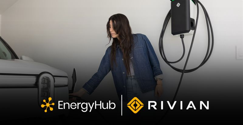 Rivian EnergyHub partnership enabling EV managed charging integration