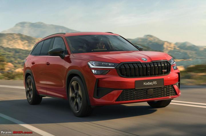 Skoda India Kodiaq RS performance SUV exterior and interior