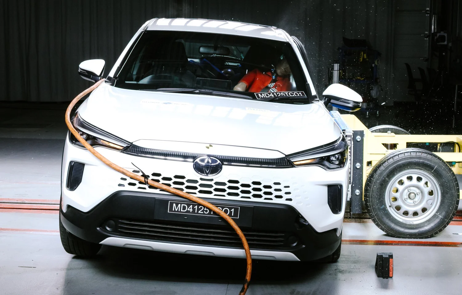 Toyota Corolla Cross crash test under Global NCAP SaferCarsForAfrica program