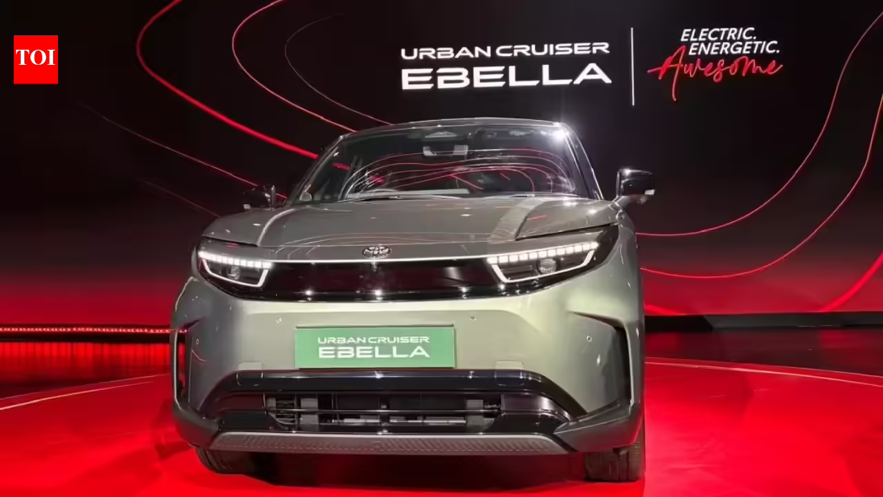 Toyota Kirloskar Motor Urban Cruiser Ebella electric SUV India launch