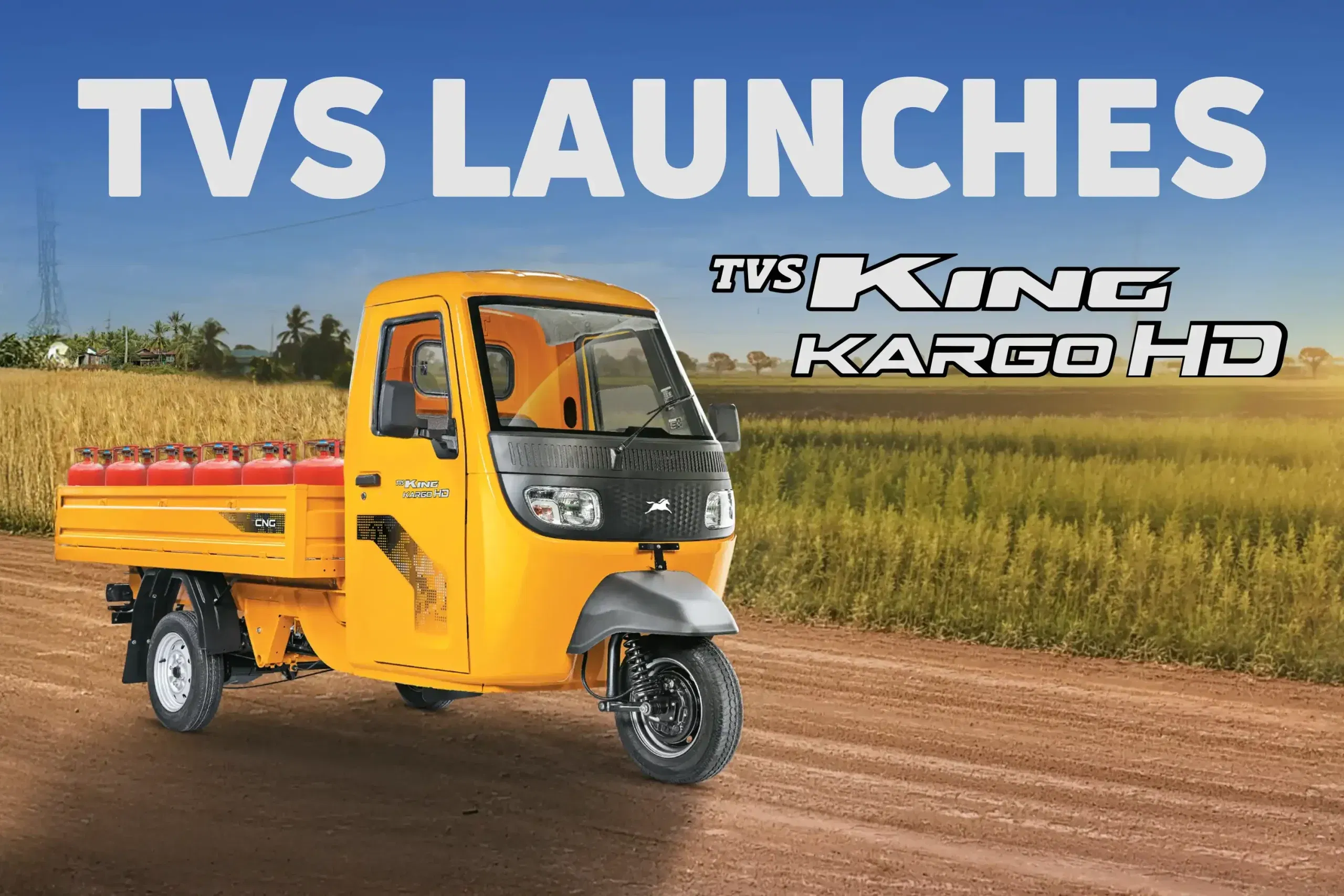 TVS King Kargo HD CNG Launched for Last-Mile Cargo Operations in India