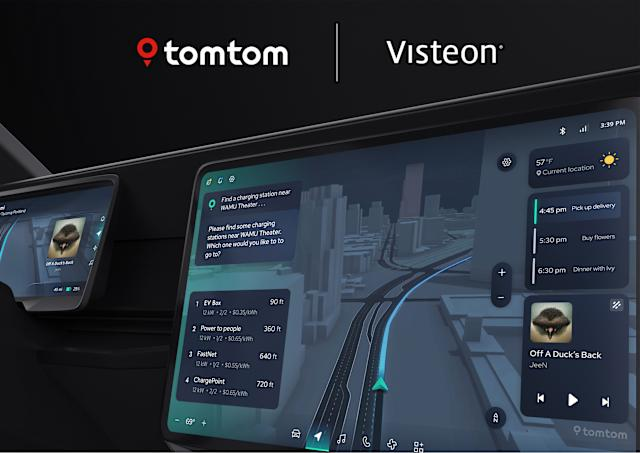 TomTom Automotive Navigation Integration With Visteon cognitoAI